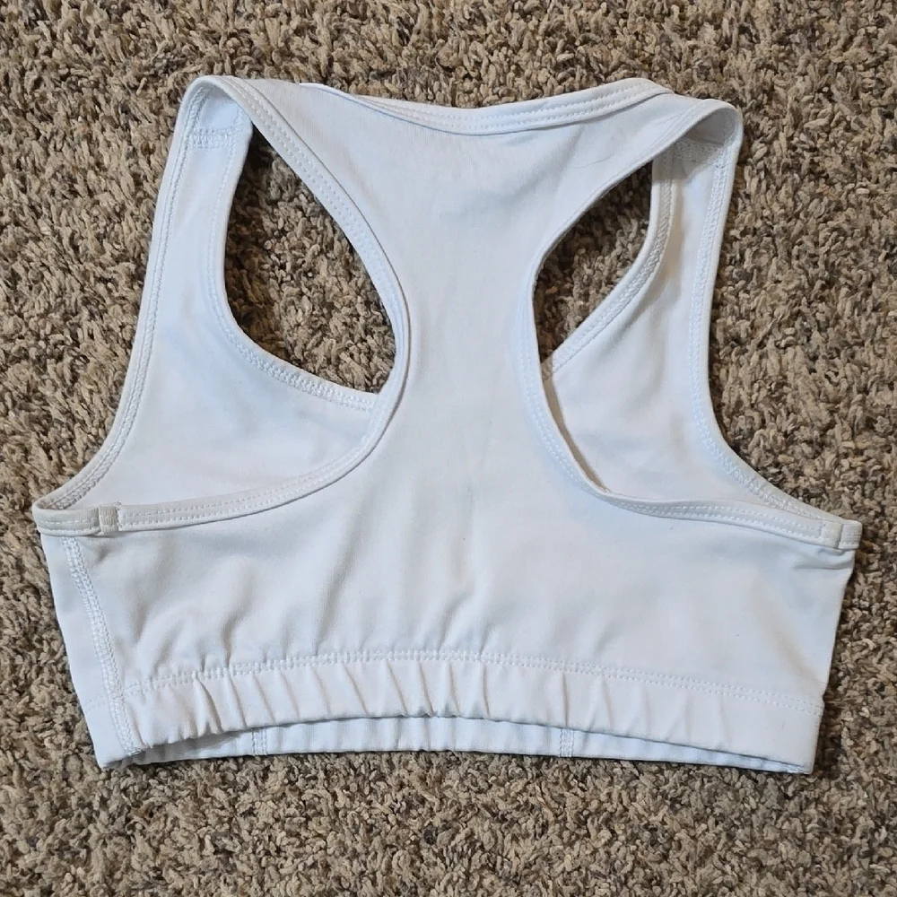 BCG Girl's White Sports Bra - Small (7)
